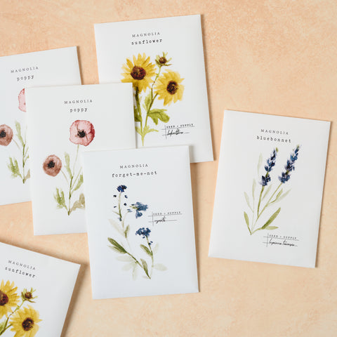 Watercolor Magnolia Seeds