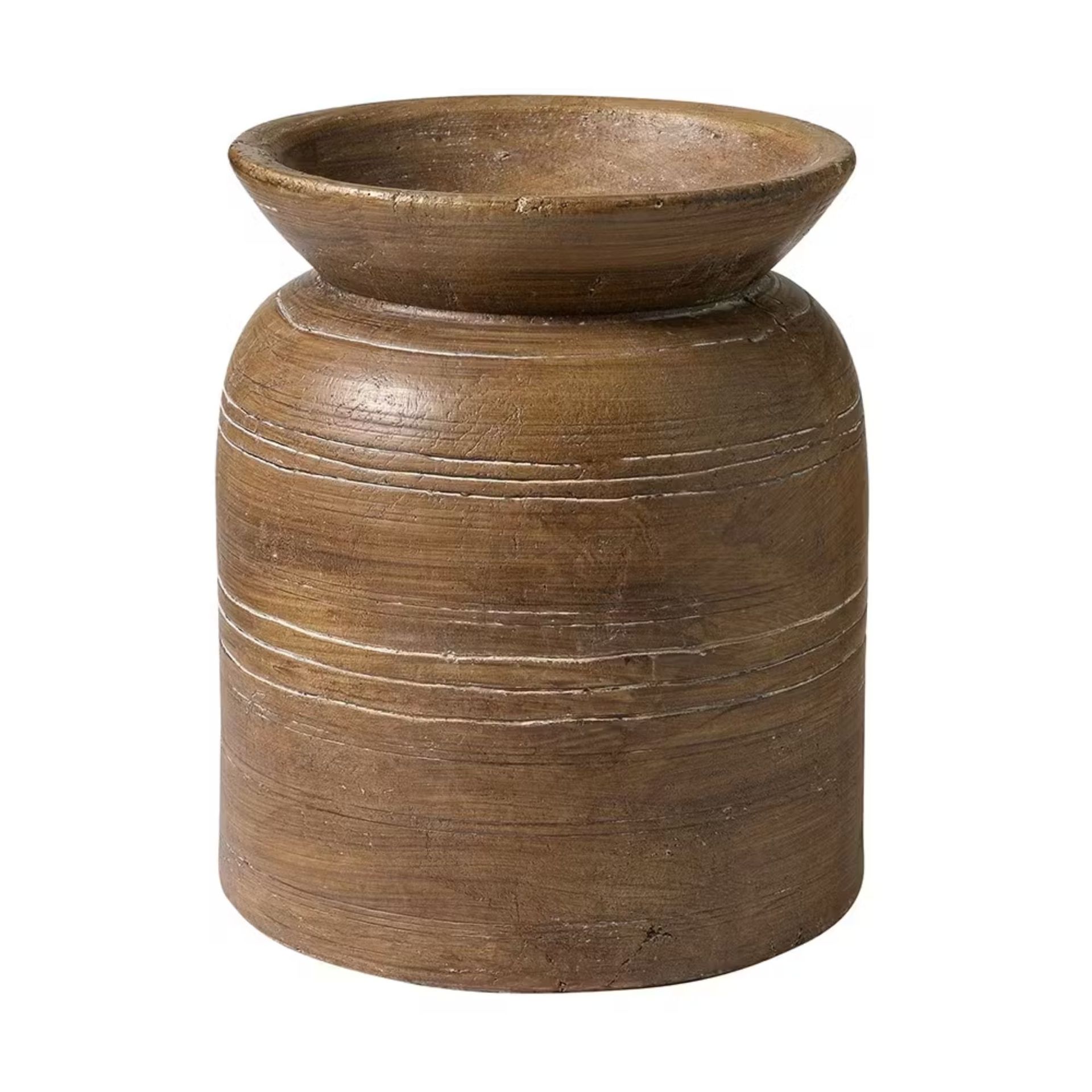 Vase Large Rustic Brown