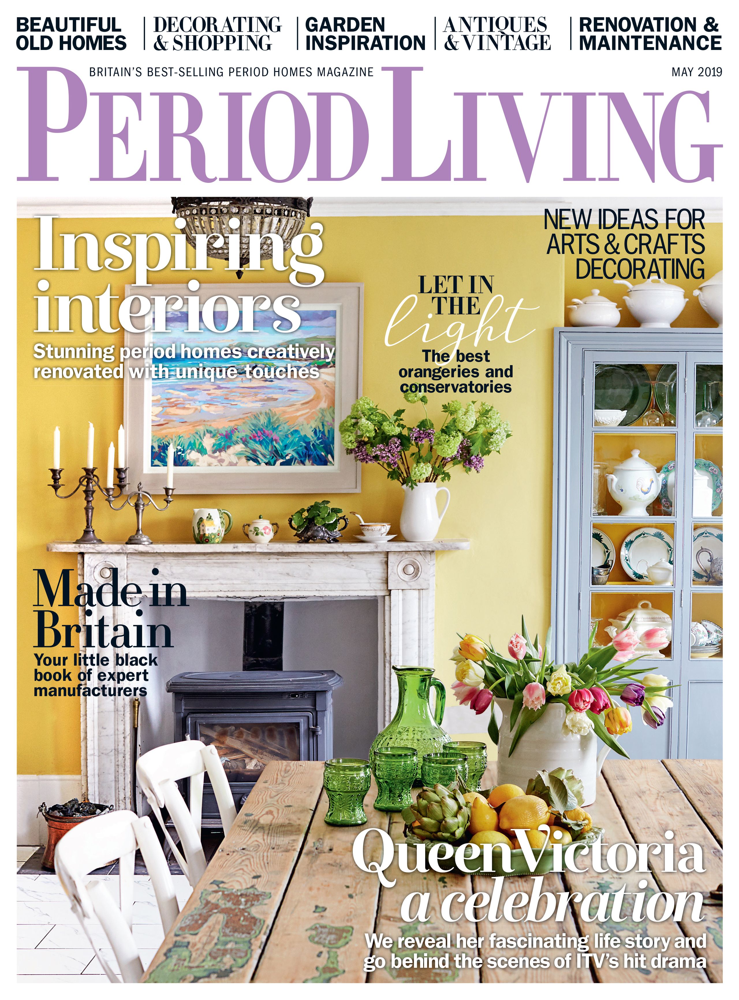 Copertina del numero di maggio di Period Living