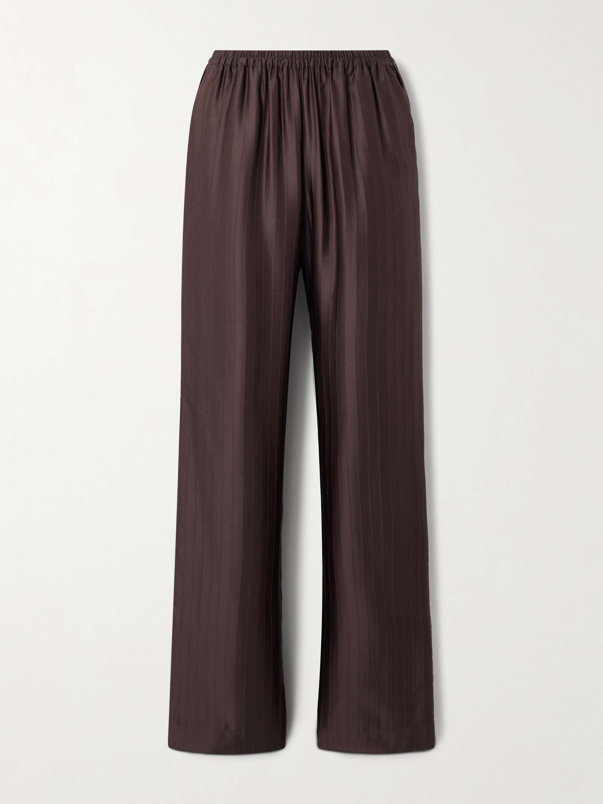 Kadala Paneled Satin Straight-Leg Pants