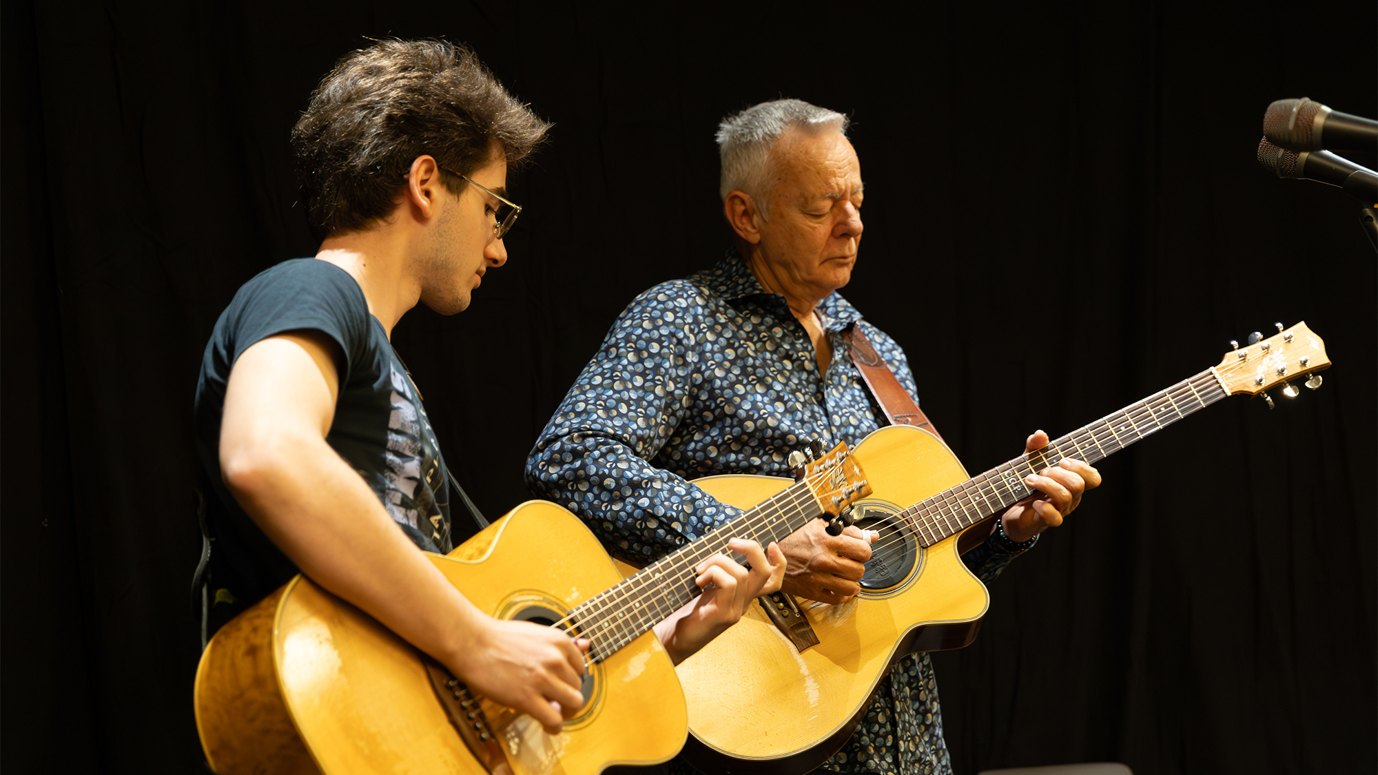 Frano Zivkovic and Tommy Emmanuel perform at a guitar camp for Dreamcatcher Events
