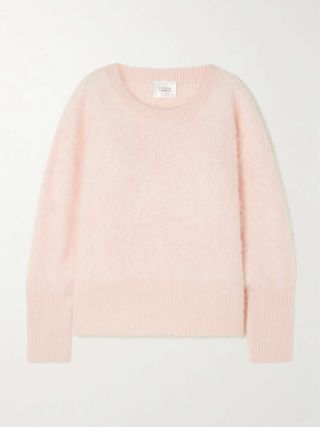 Loom Brushed Cashmere-Blend Sweater