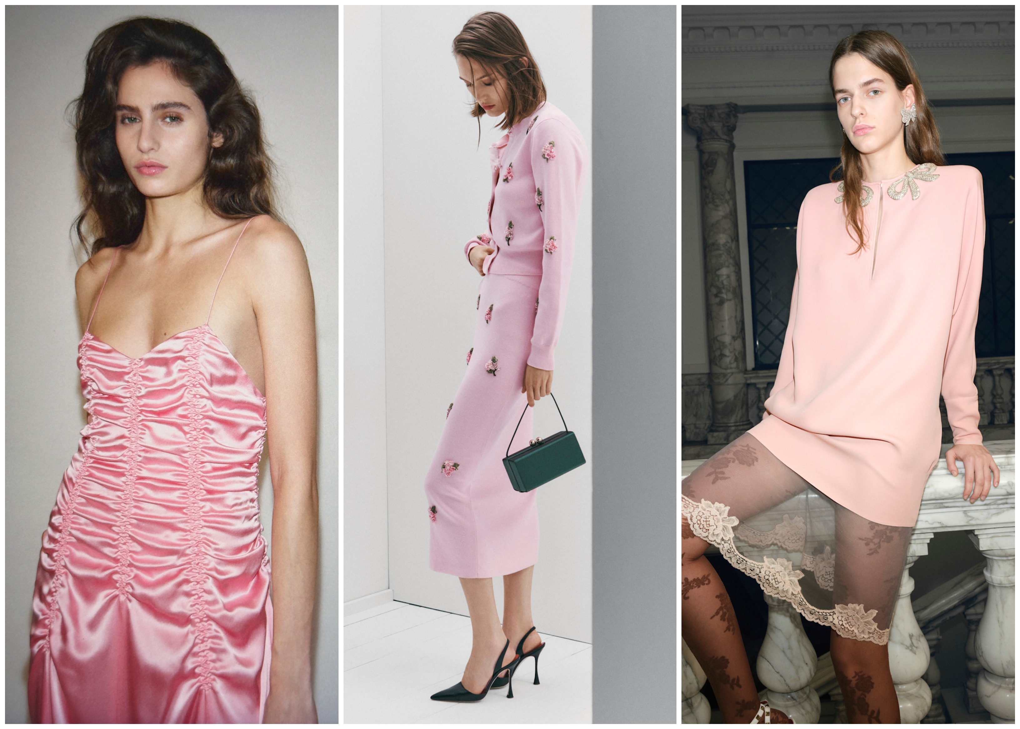 photos from the pre-fall 2026 collections of Khaite, Carolina Herrera, and Valentino