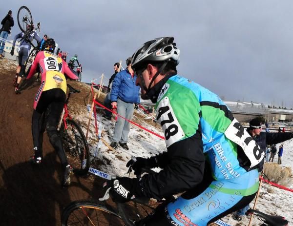 Riders on the steepest run-up