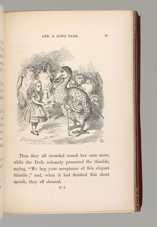The dodo in this illustration represents Lewis Carroll.