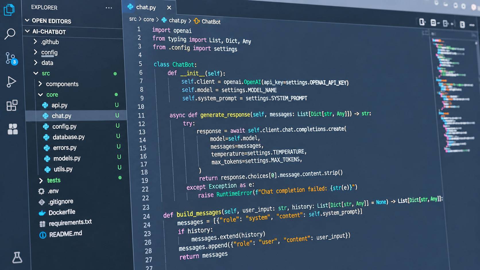 Open source code on computer