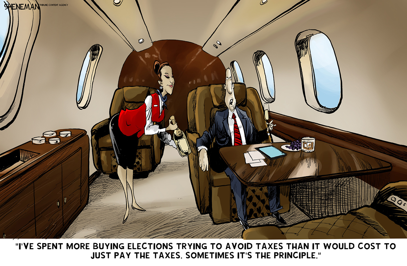 Political cartoon