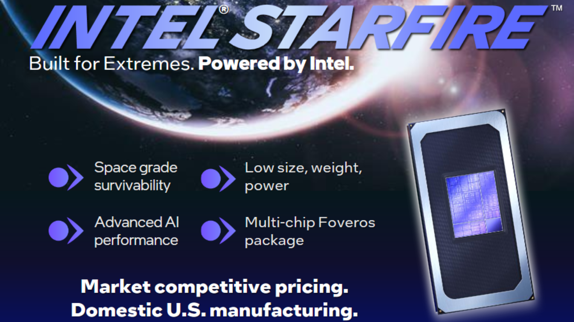 Intel shows off Starfire, a space-grade chip that pairs 18A CPU tiles with an Intel 3 GPU