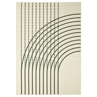 TÖMMERBY Rug Flatwoven In/Outdoor, Dark Green/Off-White | was £70now £49.00 at IKEA