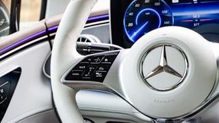 Mercedes EQE steering wheel