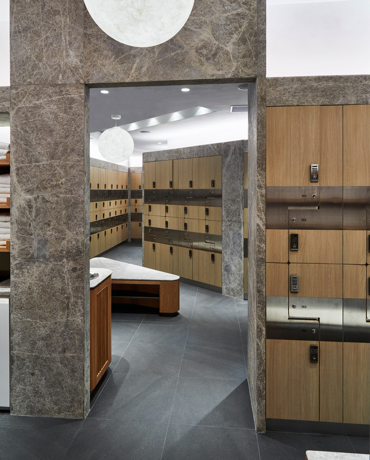 A changing room.
