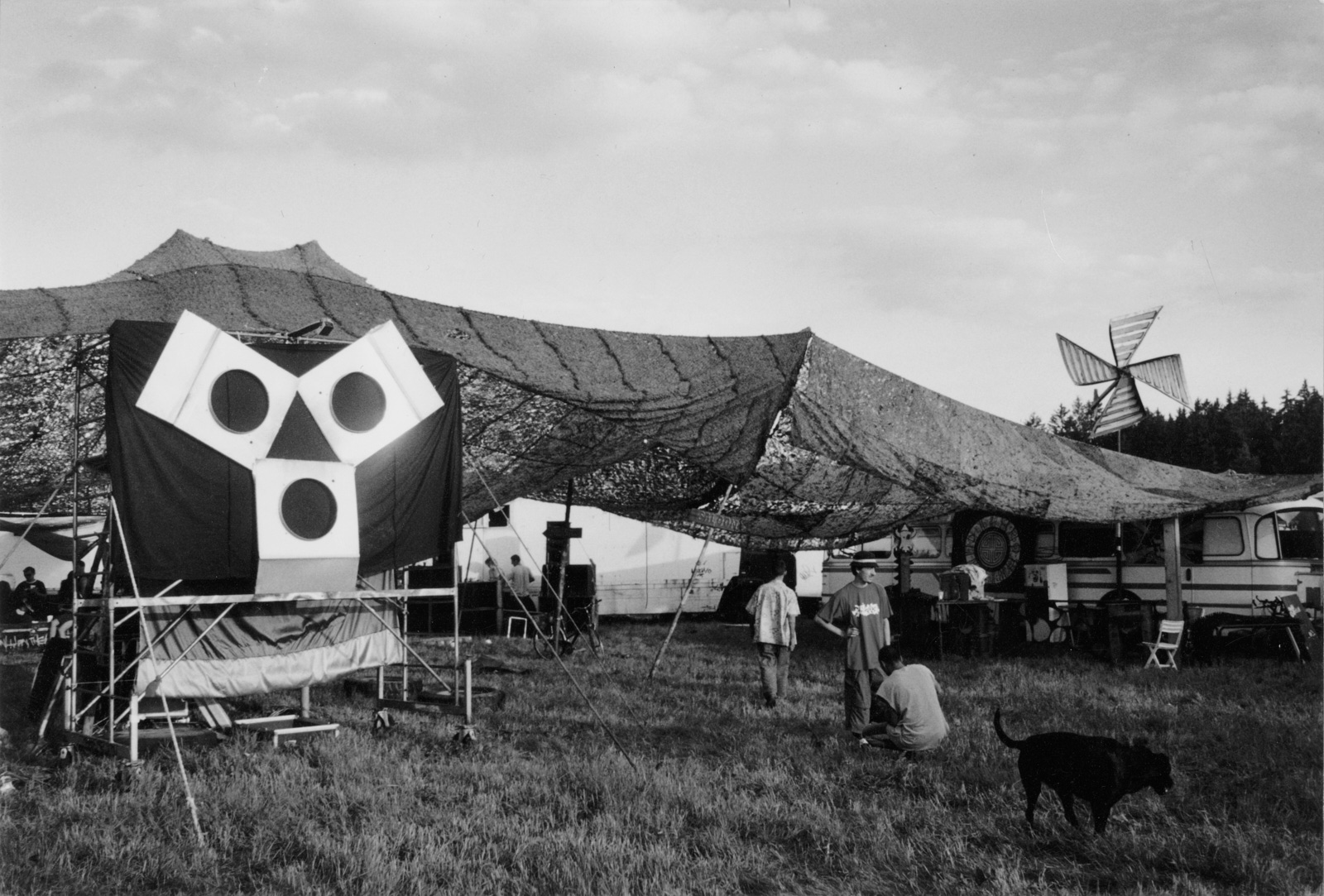 black and white photography of raving culture