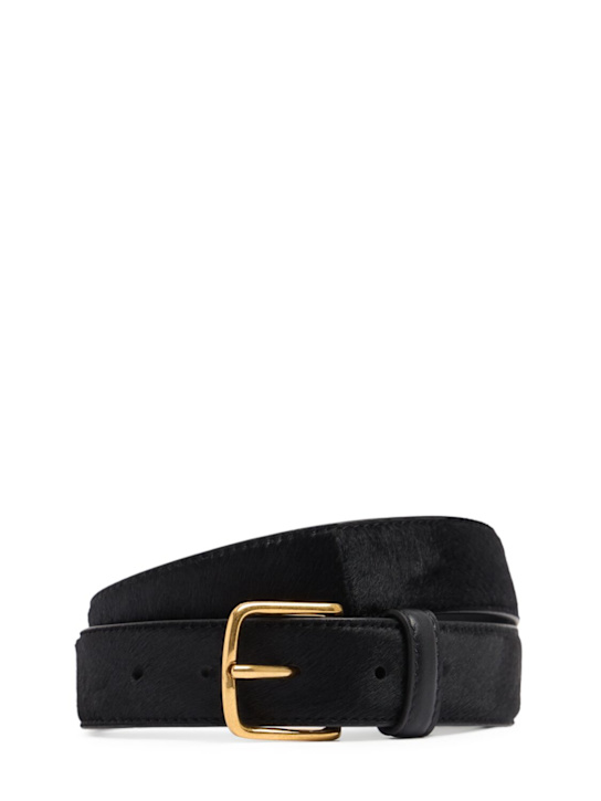 Classic Ponyhair Belt - the Row - Women - Black - Xs