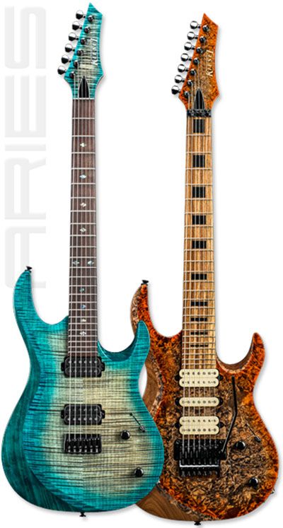 Kiesel Guitars and Carvin Custom Shop Debut Aries Series 24-Fret