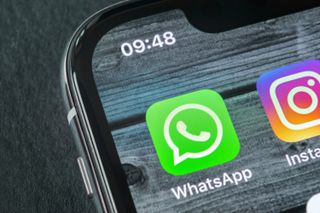 WhatsApp icon on iPhone
