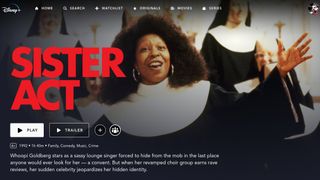 Whoopi Goldberg dressed as a nun