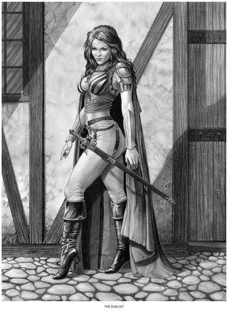 50th anniversary of Dungeons & Dragons; 50 years of Dungeons and Dragons; female warrior