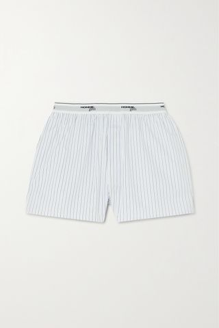 Cotton-Poplin Striped Shorts