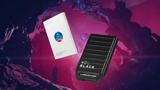 WD Black and Seagate SSDs on Starfield Shattered Space background image