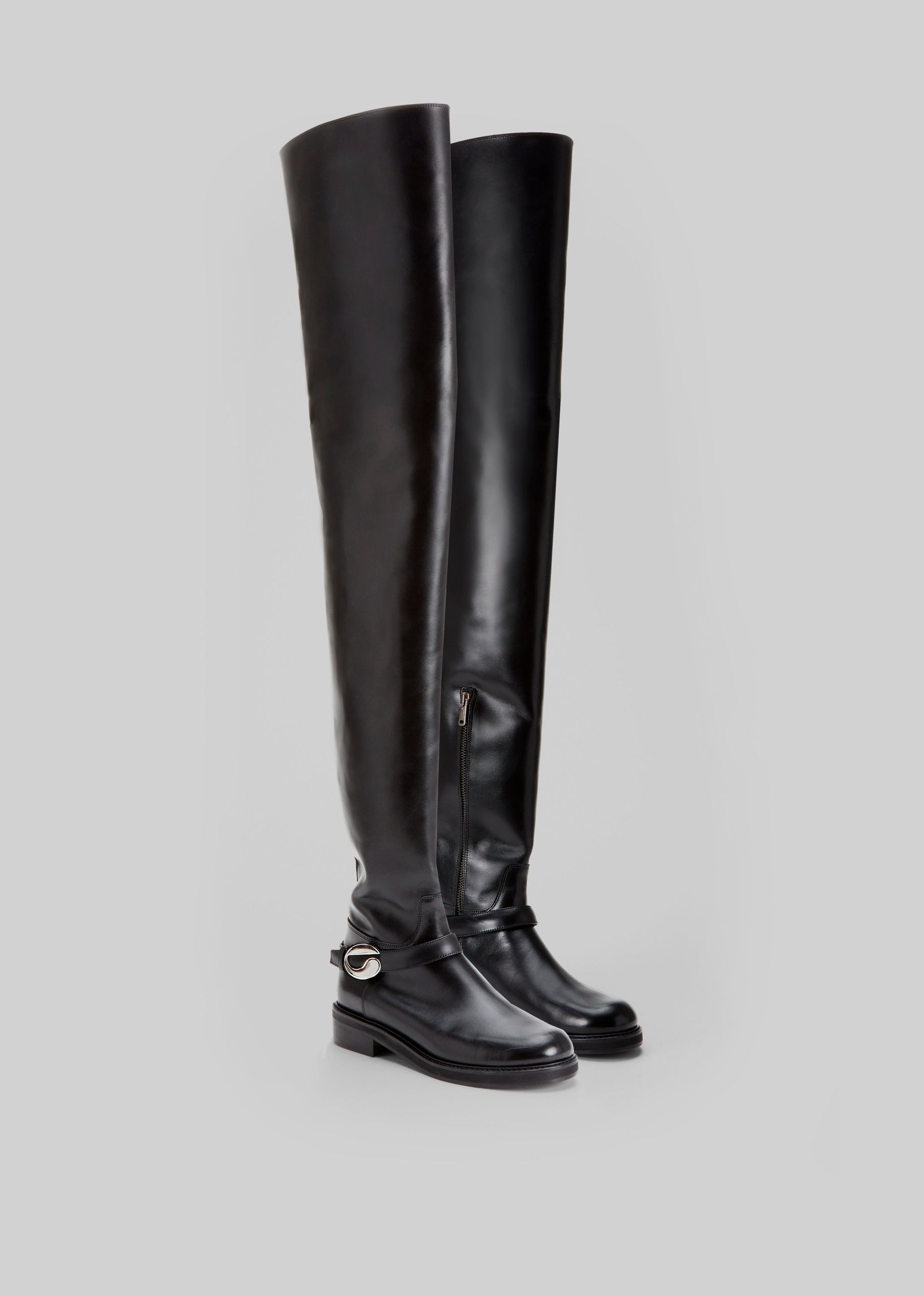 Coperni Belt High Cavalier Boots - Black