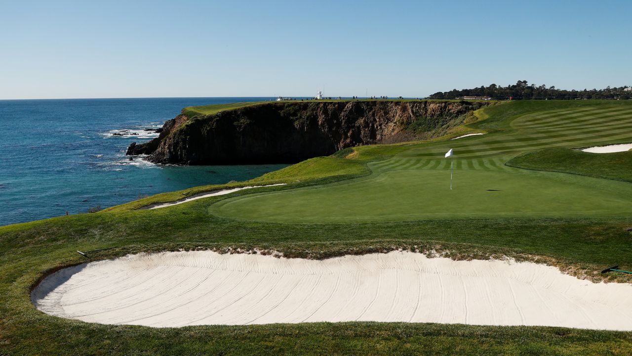 The eighth green at Pebble Beach