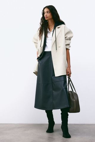 Wool-Blend Coat