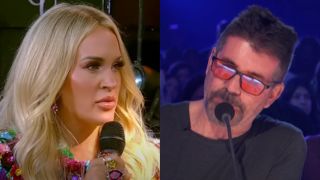 Carrie Underwood on Good Morning America 2024 and Simon Cowell on America&#039;s Got Talent