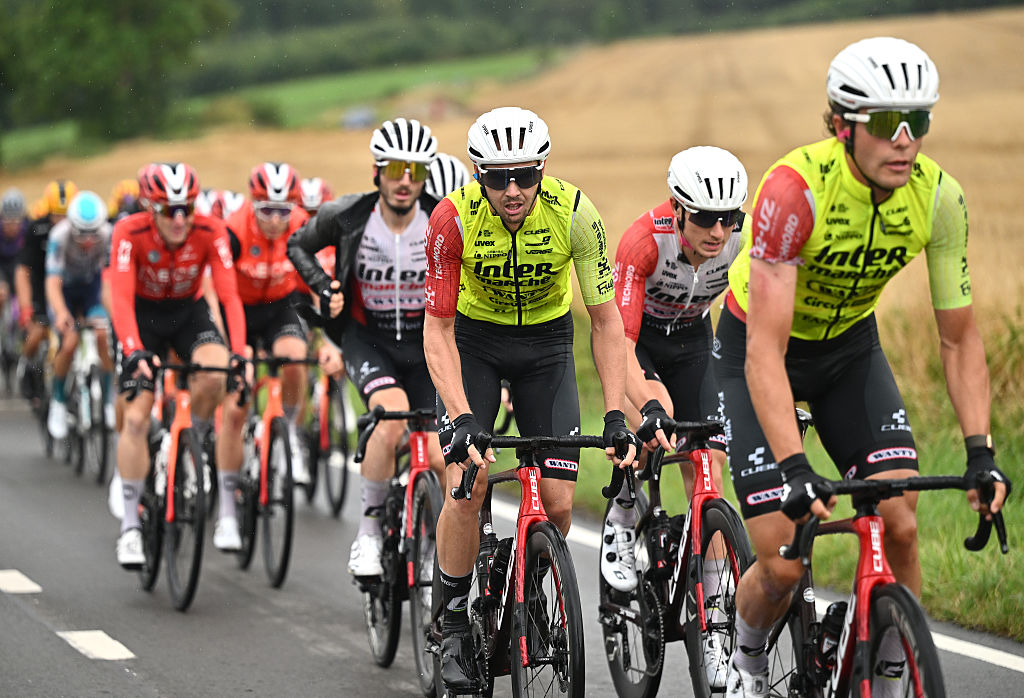 SAMBREVILLE, BELGIUM - JULY 27: Dion Smith of New Zealand and Team Intermarche - Wanty competes during the 46th Tour de Wallonie2025, Stage 2 a 153.1km stage from Huy to Sambreville on July 27, 2025 in Sambreville, Belgium. (Photo by Luc Claessen/Getty Images)