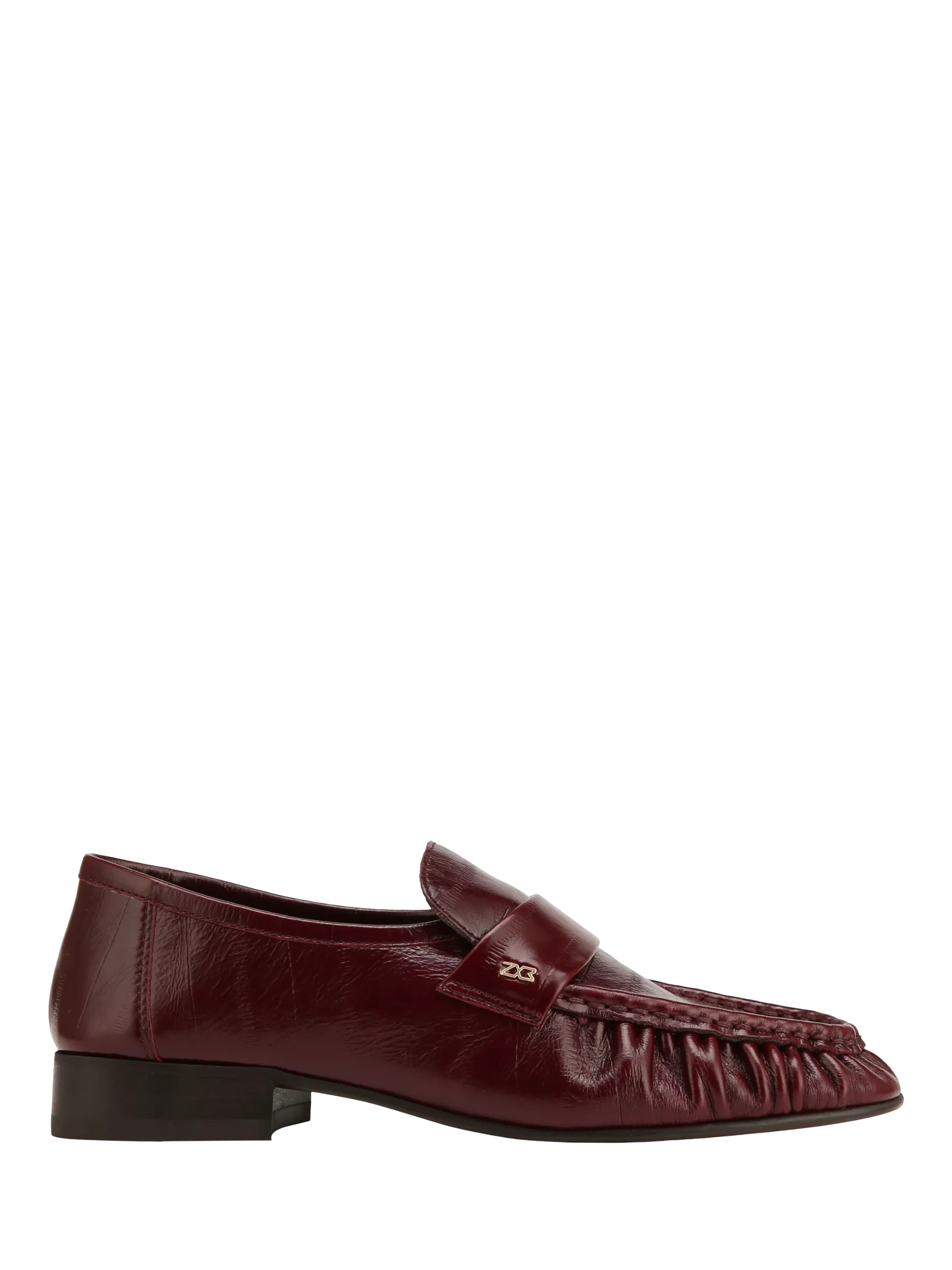 Nokwol Swifty Leather Loafers, Burgundy
