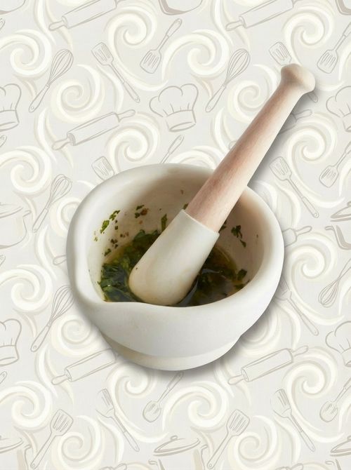 Ceramic Mortar & Pestle