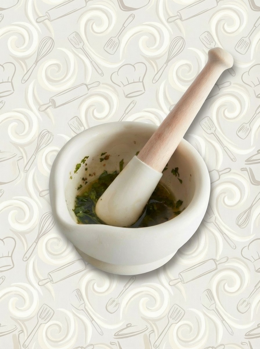 Ceramic Mortar & Pestle