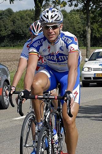 Stijn Devolder (Quick Step) is only 14 seconds off the lead, but looked to enjoy the sunshine on Stage 3.