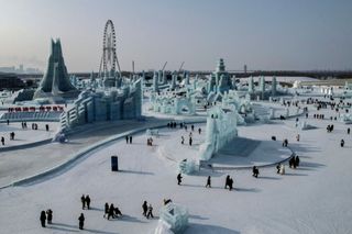 Ice sculptures.