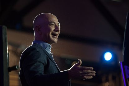 Jeff Bezos on stage