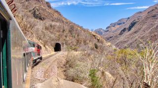 El Chepe railway passes through the Copper Canyon