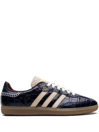 X Wales Bonner Samba Og "navy Croc" Sneakers