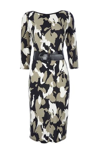 Wallis Camouflage Belted Midi Dress, £38