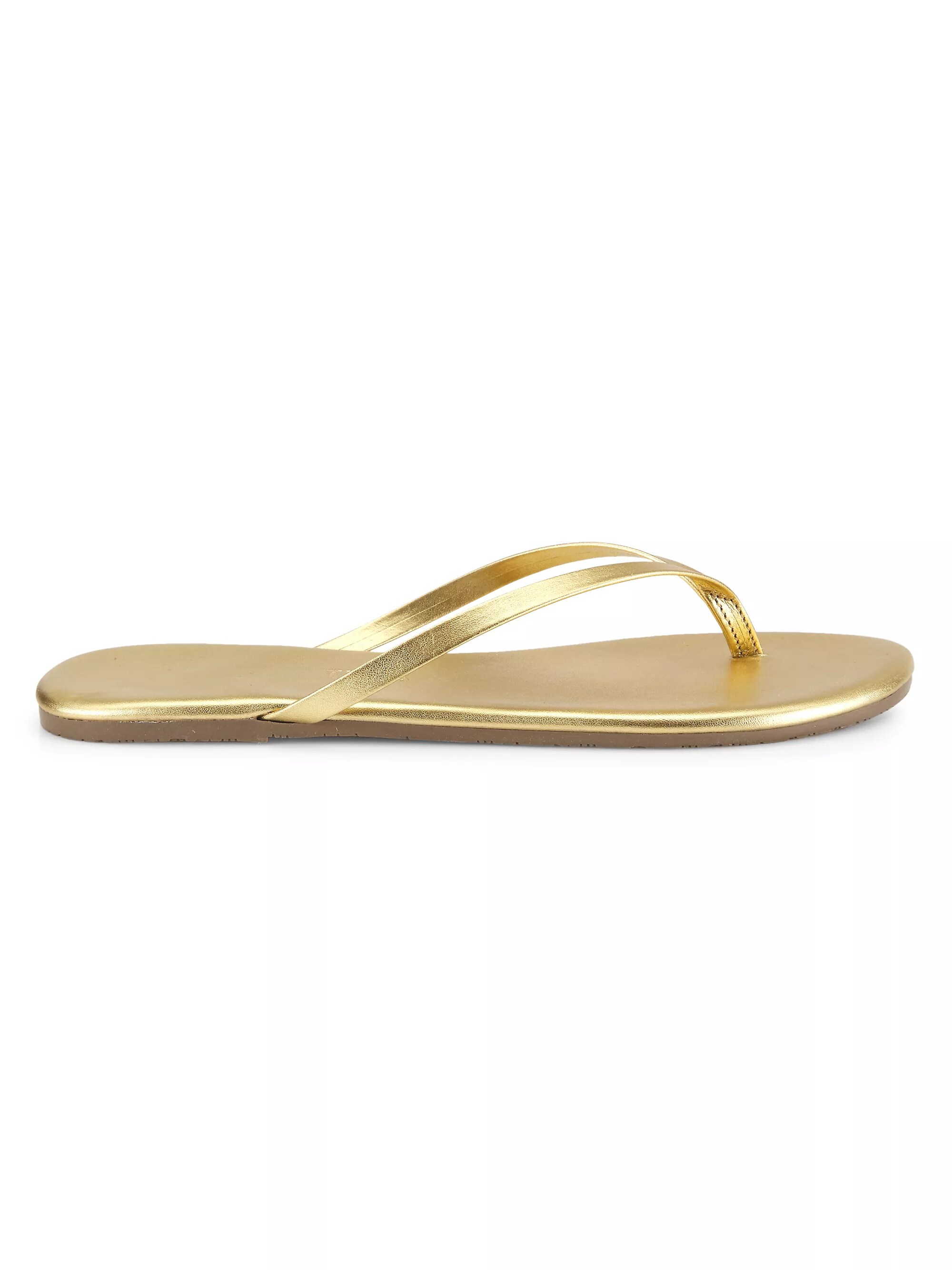 Metallics Leather Flip Flops