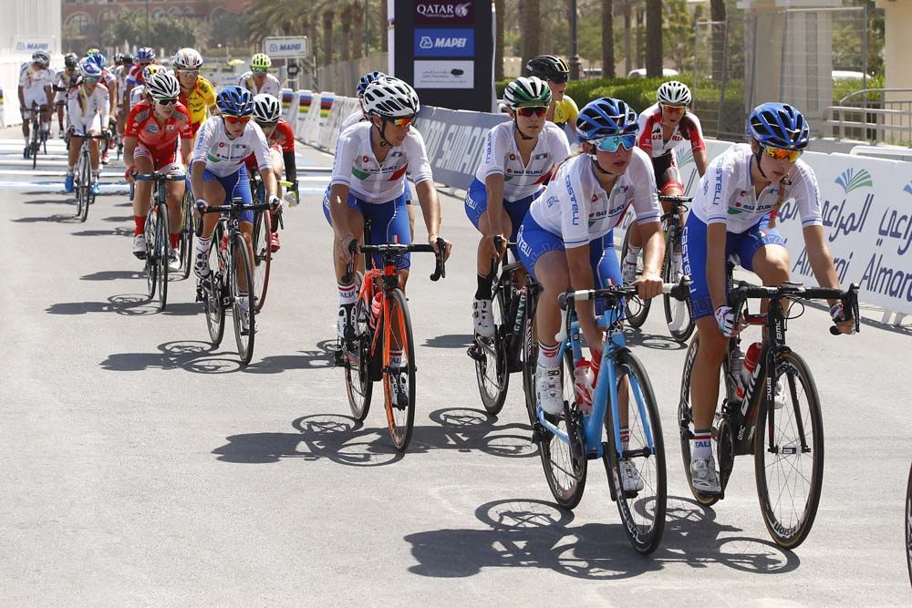 There were several groups out training in the heat on Wednesday