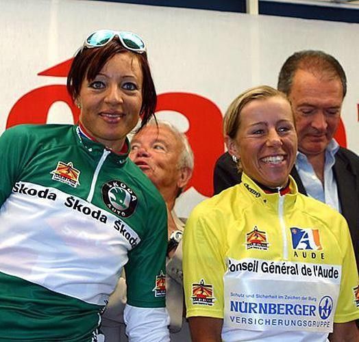With Anita Valen at Tour de L'Aude in 2004