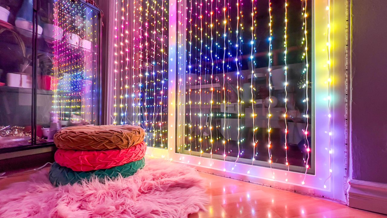 Govee Curtain Lights during author's testing