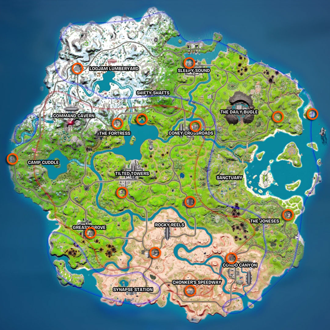 Fortnite gas stations map