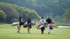 Golfers chatting