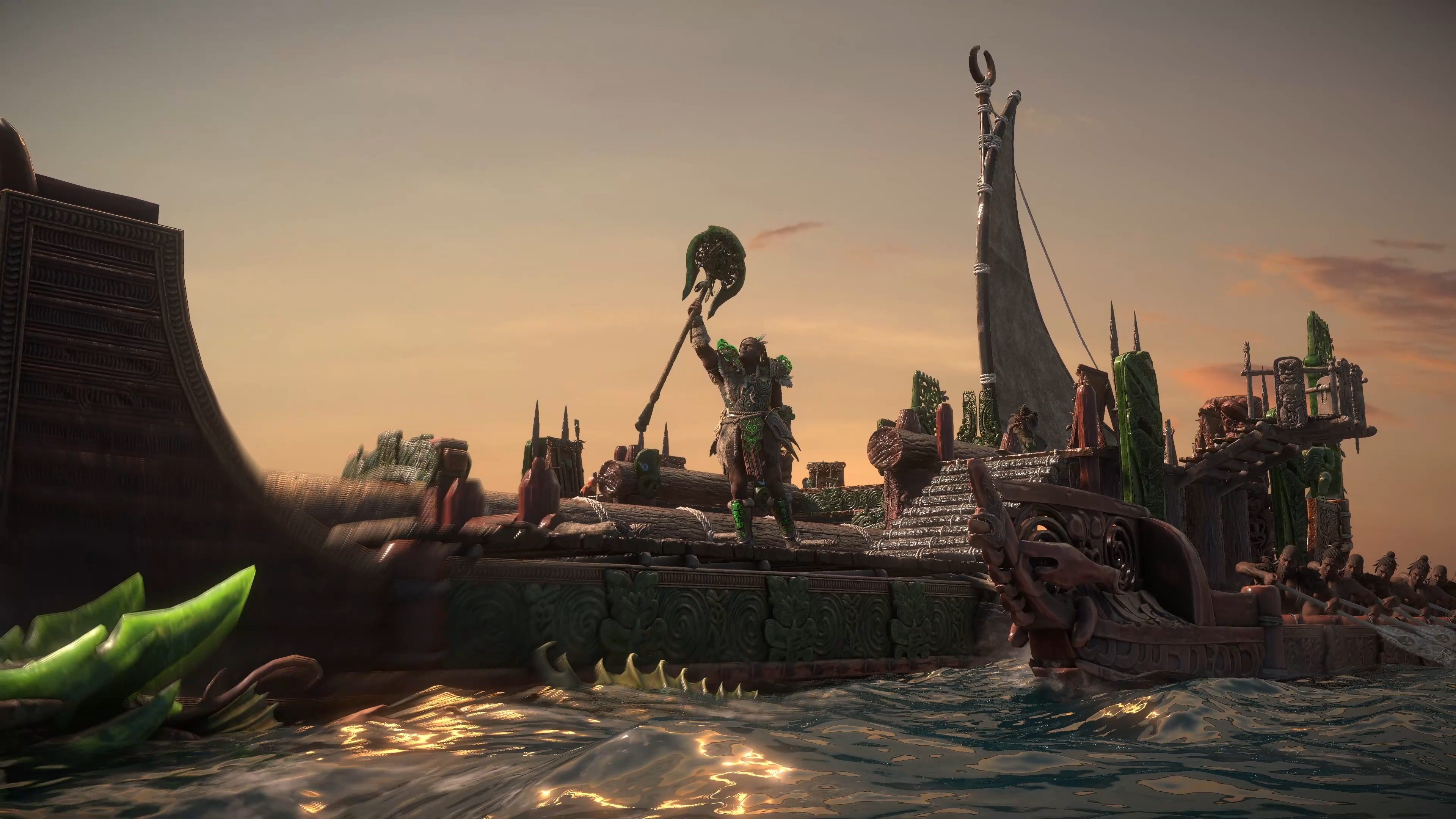 Character sets sail to the islands of act four.