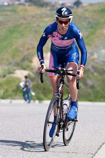 Allison Powers (Vera Bradley Foundation) making the climb look easy.