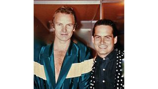 Sting and Jeffrey Lee Campbell in 1988 on Amnesty International’s Human Rights Now! benefit concert tour