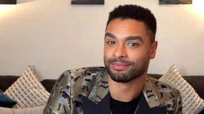 In this screengrab, Regé-Jean Page, winner of Outstanding Actor in a Drama Series category speaks at the 52nd NAACP Image Awards Virtual Press Conference on March 27, 2021 in Various Cities.