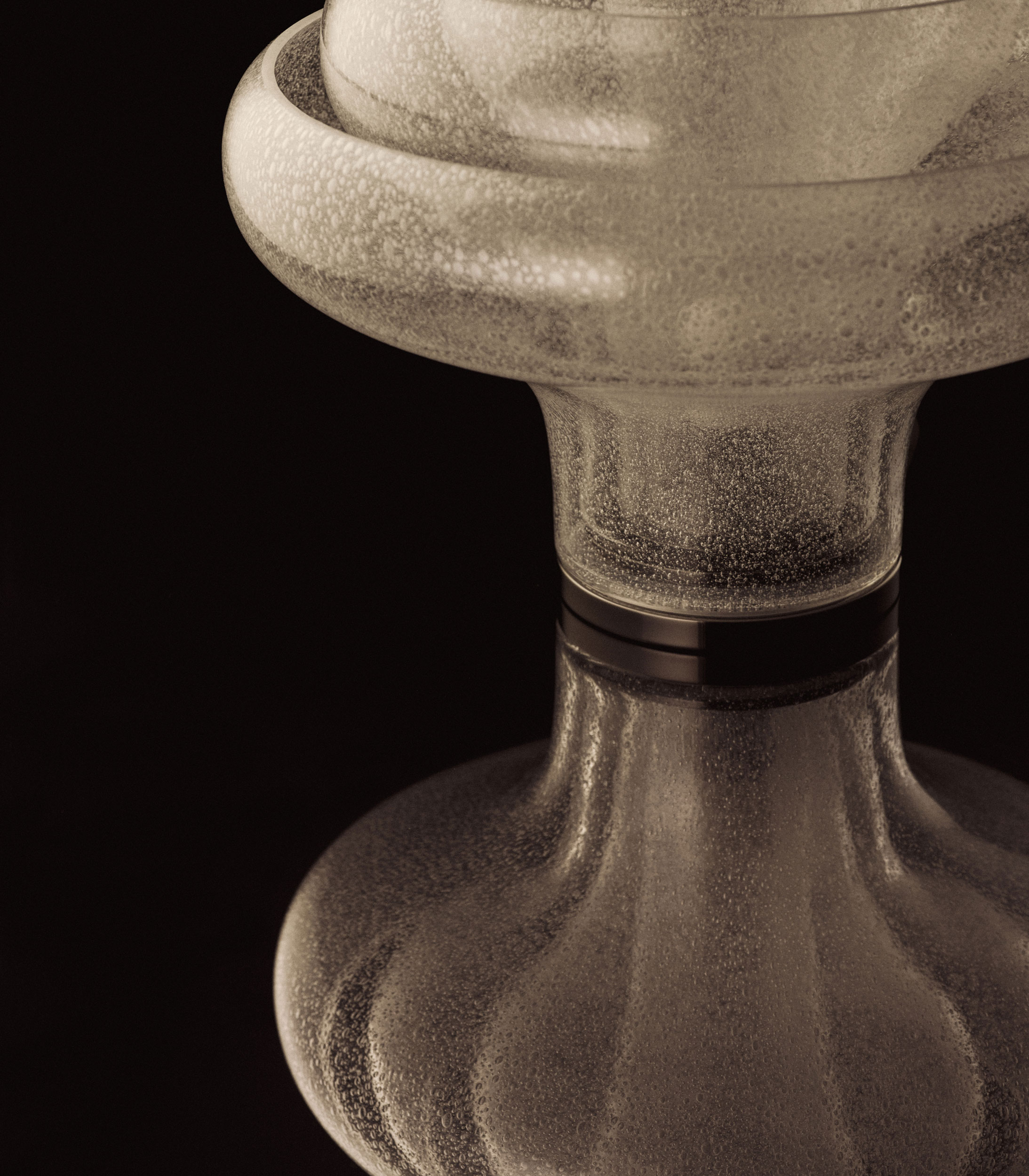 glass lamp by Carlo Nason reissued by Gubi