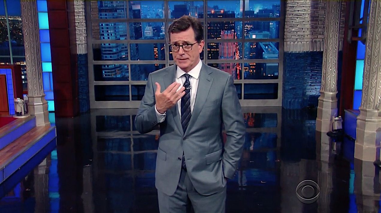 Stephen Colbert sides with Donald Trump versus Ruth Bader Ginsburg