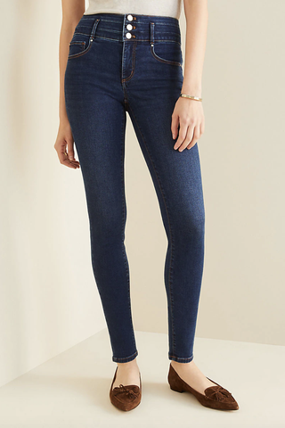 Mid-Rise Slim-Leg Jeans